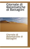 Giornale Di Matematiche Di Battaglini