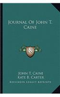 Journal Of John T. Caine