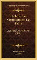 Etude Sur Les Contraventions De Police