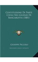 Costituzione Di Parte Civile Nei Giudizi Di Bancarotta (1881)