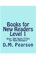 Books for New Readers Level 1