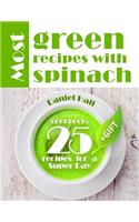 Most green recipes with spinach. Cookbook: 25 recipes for a super day.