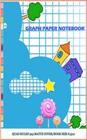 Graph Paper Notebook Quad Ruled 5x5 Matte Cover/Book Size 8.5 x 11