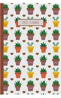 Daily Planner: with Checklist and Lines - Brown Cactus