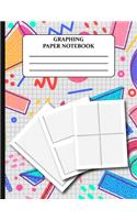 Graphing Paper Notebook: Coordinate Plane Graph Paper Grid Sheets