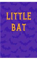Little Bat: Notebook Journal Composition Blank Lined Diary Notepad 120 Pages Paperback Purple Bat K