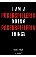 Notizbuch für Poker Spielerin