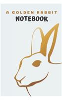 A Golden rabbit Notebook