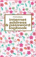Personal Internet Address and Password Log Book: Lively Pink Floral Mini Notebook Internet Password Organizer Store All Your Email Password Web Id Addresses Keeper in One Easy Organized Location.(2 Personal Internet Address and Password Logbook)
