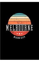 Melbourne Bleak City: Vintage City Trip Souvenir Blank Journal Notebook