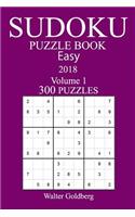 300 Easy Sudoku Puzzle Book - 2018