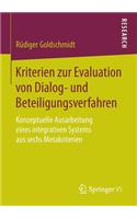 Kriterien Zur Evaluation Von Dialog- Und Beteiligungsverfahren