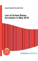 List of United States Tornadoes in May 2010