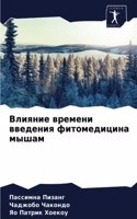 Влияние времени введения фитомедицина мы