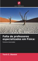 Falta de professores especializados em Física