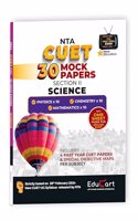 Educart 30 CUET UG Entrance Exam Books 2024 Science Mock Papers of Physics | Chemistry | Mathematics (Section II, new NTA syllabus)