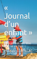 Journal d'un enfant: Les plafonds sont bleus et le ciel est blanc