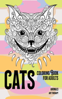 Coloring Book for Adults Art Therapy - Animals - Cats