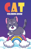 cat coloring book: 30 cat to color, cute cat and kitten coloring book