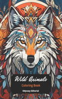 Wild Animals Coloring Book