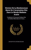 Histoire De La Bienheureuse Marie De L'incarnation Dite Dans Le Monde Madame Acarie: Fondatrice Et Converse Professe Des Carmelites Réformées De France...