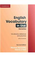 English Vocabulary in Use Elementary Edition Without Answers
