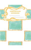 Composition Notebook: A 8.5x11 Inch Matte Softcover Paperback Notebook Graph Paper Journal - 120 pages 5x5 Grids -Back to School Writing Chalk Board