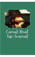 Canal Boat Trip Journal: Medium Size Blank Lined 6 x 9 Notebook - Trip Diary To Record Your Journey and Adventures