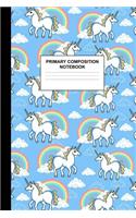 Primary Composition Notebook: Writing Journal for Grades K-2 Handwriting Practice Paper Sheets - Enchanting Unicorn School Supplies for Girls, Kids and Teens - Preschool, Kinderg