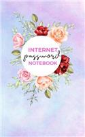 Internet Password Notebook