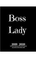 Boss Lady 2019 - 2020 18 Month Weekly & Monthly Planner July 2019 to December 2020
