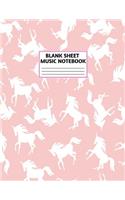 Blank Sheet Music Notebook