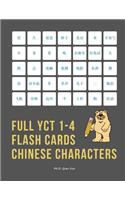Full YCT 1-4 Flash Cards Chinese Characters