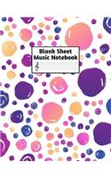 Blank Sheet Music Notebook