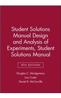 Student Solutions Manual Design and Analysis of Experiments, 8e Student Solutions Manual