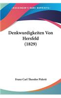 Denkwurdigkeiten Von Hersfeld (1829)