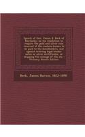 Speech of Hon. James B. Beck of Kentucky; On His Resolution to Require the Gold and Silver Coin Received at the Custom-Houses to Be Paid to the Bondho