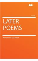 Later Poems