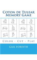 Coton de Tulear Memory Game: Color - Cut - Play