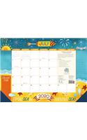 2020 High Note Celebrate the Seasons Illustrated 18-Month Deluxe Desk Pad