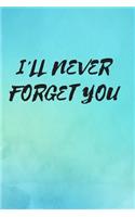 I'll Never Forget You