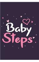 Baby steps GIFT IDEAS Creative Simple Color Notebook gift for girls with 120 pages