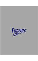 Eugenio: notebook with the name on the cover, elegant, discreet, official notebook for notes, dot grid notebook,