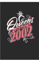 Queens Are Born In 2002: Dotted Bullet Notebook - Birthday Gift or Anniversary Gift Idea