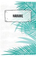 Harare: Ruled Travel Diary Notebook or Journey Journal - Lined Trip Pocketbook for Men and Women with Lines