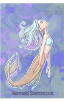 Mermaid Sketchbook: Journal Kids - Journal for Teens - Kids Notebook - Kids Drawing Books - Mermaid Gifts - Sketch & Journal Book - Mermaid Diary - Blank Drawing Book -