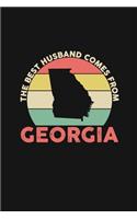 The Best Husband Comes From Georgia: Personal Planner 24 month 100 page 6 x 9 Dated Calendar Notebook For 2020-2021 Academic Year Retro Wedding Anniversary notebook for him to jot down 