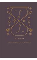 Gemini 2020 Weekly Planner (Burgundy)