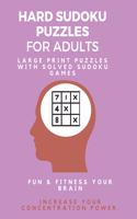 Hard Sudoku Puzzle Book for Adults