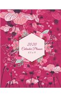 2020 Calendar Planner 8.5 x 11: Pink Color Design, Daily Calendar Book 2020, Weekly/Monthly/Yearly Calendar Journal, Large 8.5" x 11" 365 Daily journal Planner, 12 Months Calendar,